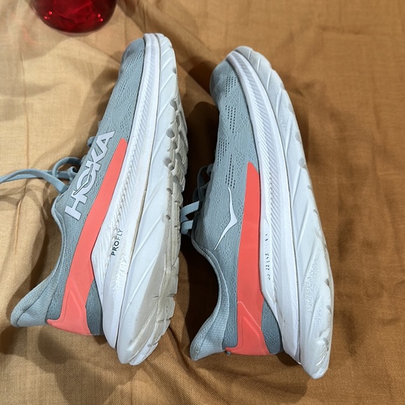 HOKA ONE ONE Blue / Coral Women's HOKA Mach 4 Training Shoes  SIZE 5.5B - Picture 7 of 11